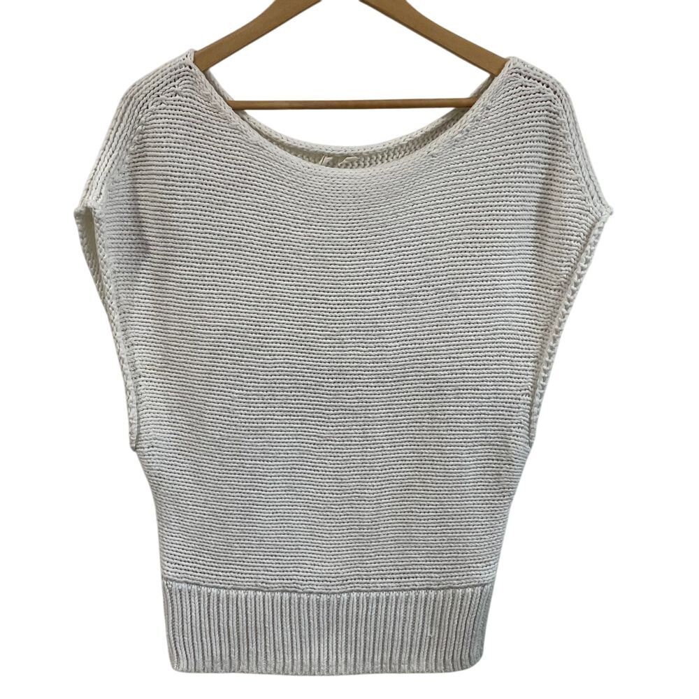 Moth Cream Crew Neck Sweater